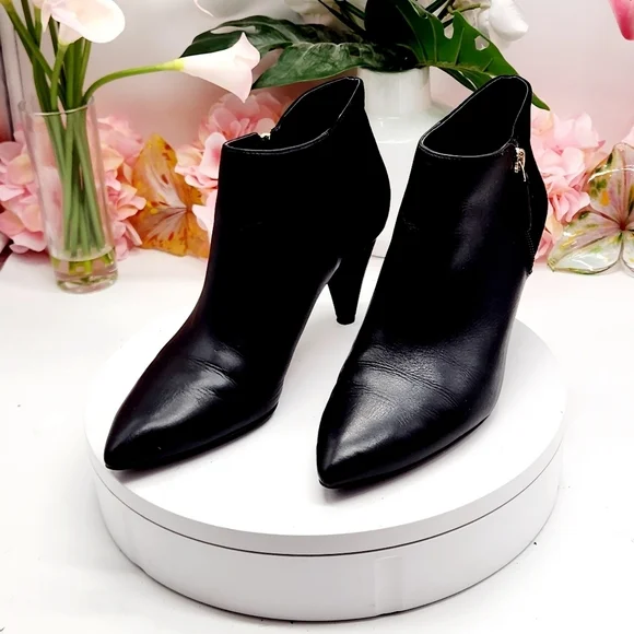 Nine West Yames Leather Pointed Toe Booties Size 8.5 - Picture 13 of 16